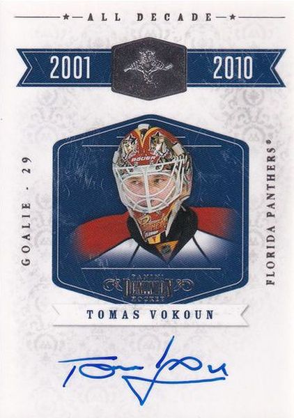 AUTO karta TOMÁŠ VOKOUN 10-11 Dominion All Decade Autograph /50